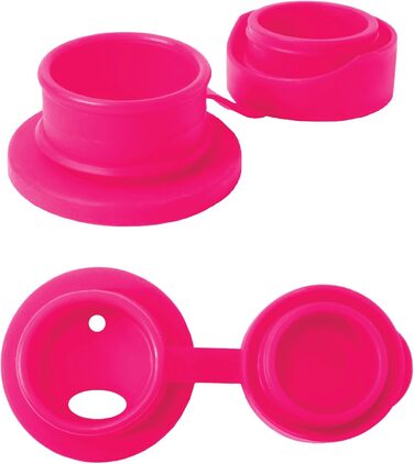 Pura Sport vacuum-insulated 650 ml stainless steel water bottle with silicone sport flip-top lid and sleeve, (plastic-free, non-toxic certified, BPA-free) (Pink)