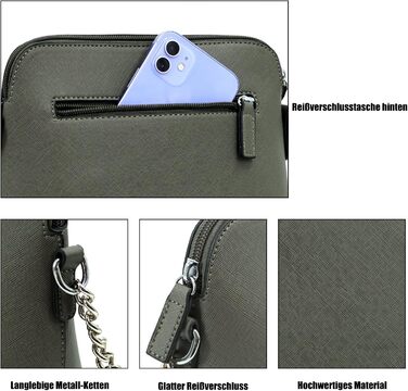 Сумка жіноча TANTOMI через плече: елегантна клатч на ланцюжку сірого кольору для вечірки