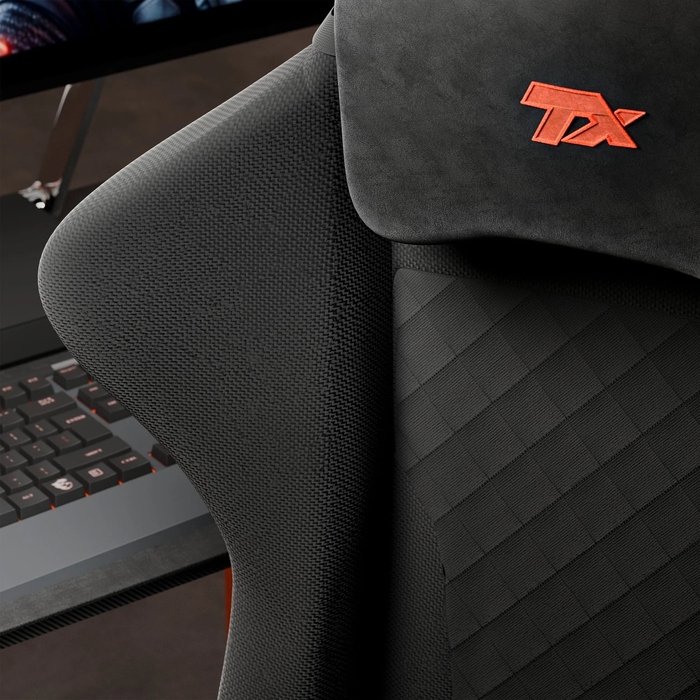 Ігрове крісло Trex E-Sports TX-110GC ACREE, тканина, чорне