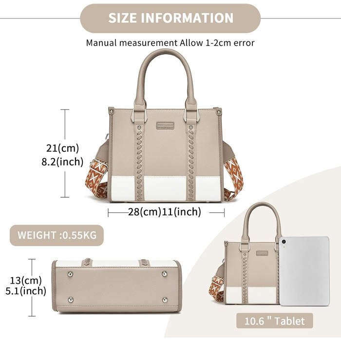 Сумка жіноча Miss Lulu середнього розміру через плече, хакі з текстурою лічі, з внутрішніми кишенями для роботи, відпочинку та повсякденного використання (4-3)