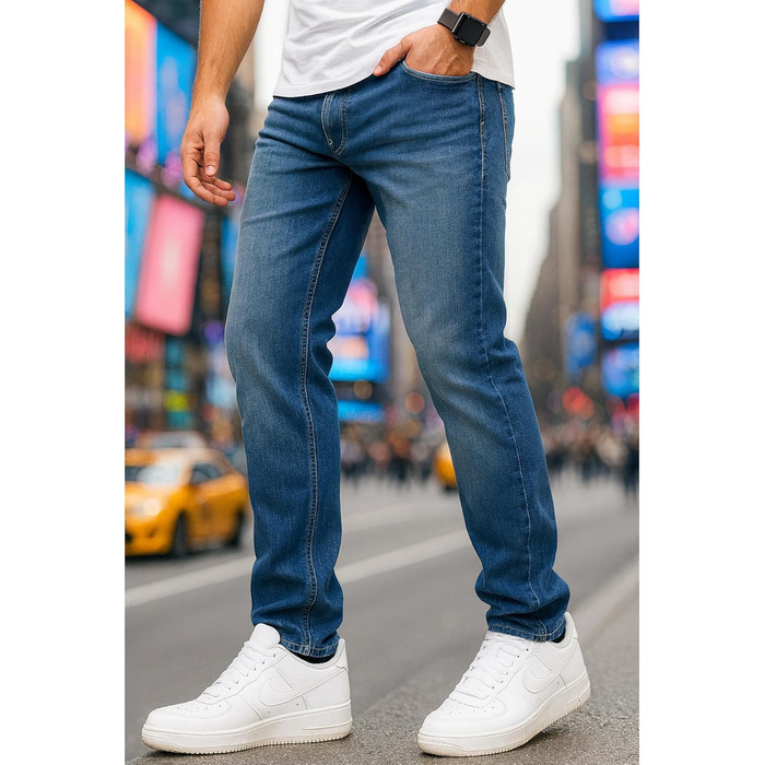 Джинси чоловічі JACK & JONES Infinity Mike ARIS Comfort Fit сині (34W/30L)