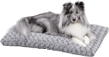 М'яке ліжко для домашніх тварин Midwest Homes for Pets QuietTime Deluxe Gray Ombre Swirl, XXS, машинне прання, антиковзаюча підкладка, 46 см, 73 x 50 x 7 см