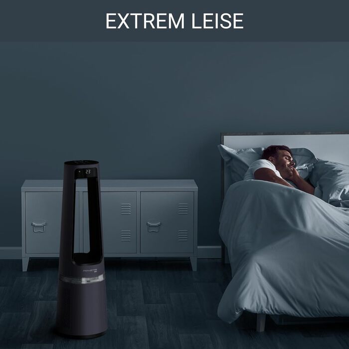 Rowenta Eclipse QU5030: Вентилятор-повітряочисник 3-в-1 | Rowenta | Повітряочисник, Вентилятор, Обігрівач | 12 швидкостей, Таймер, Дистанційне керування | Антрацит