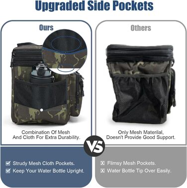 Тактична ланч-торба HSHRISH, 15L, чорний камуфляж - ізольована, водонепроникна, для роботи та пікніків