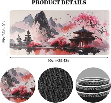 Килимок для миші ігровий XXL 900x400 мм, з антиковзким покриттям, водонепроникний, для ПК, MacBook, Laptop