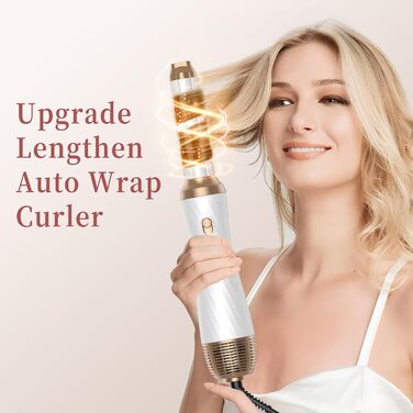 Набір для укладки волосся OKWRAP Air Styler 6-в-1: фен-щітка, плойка, об'єм, локони