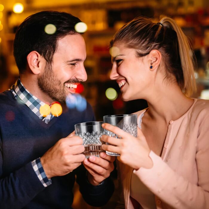 Набір Royouzi з 2 склянок для віскі, 300 мл, для скотчу, бренді, рому, мартіні – персоналізований подарунок для чоловіків, на день народження та поціновувачів віскі