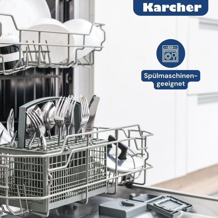 Karcher 14-Piece Stainless Steel Cookware Set with Glass Lids - Induction Compatible