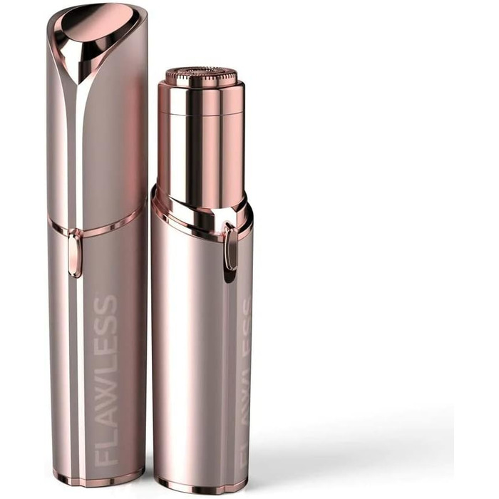 Епілятор Finishing Touch Flawless Face для жінок: безболісне видалення волосся на обличчі та тілі, гіпоалергенний, з 2 змінними насадками, USB-зарядка