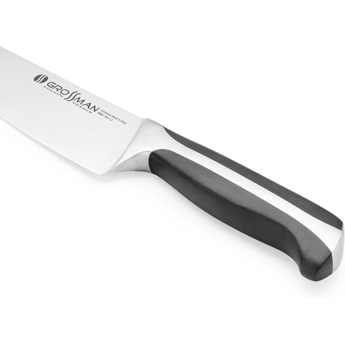 Ніж кухарський Grossman 002SH, 33 см, з нержавіючої сталі, ергономічна ручка
