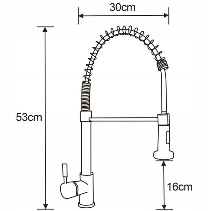 Змішувач для кухні стійкий Mexen Clara, чорний