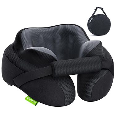 Подушка для шиї в літак AUVON з підтримкою підборіддя для комфортного сну в подорожах