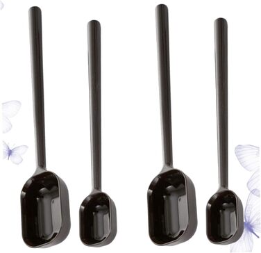 PRETYZOOM 8 Pack Window Film Measuring Spoons for Kids, Milk Powder, Coffee, Spice - Measuring Cups for Liquids, Nested Measuring Cups, Long Handle, Salt Spoon, Japanese Teaspoon, Baby Measuring Spoon