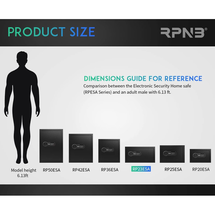 Електронний сейф RPNB Luxus Tresor: сейф для грошей, ювелірних виробів та документів (51 л)