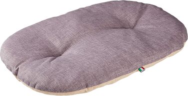 Лежанка для собак Kerbl Loneta, 82x57 см, бежево-сіра, для середніх та великих порід