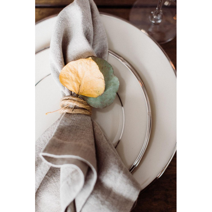 Cloth Napkins, 12-Pack High-Quality Beige Napkins 40x40 cm, Table Decoration Napkins Wedding Birthday, Linen Napkins Reusable Parties Dinner Cafe Restaurant