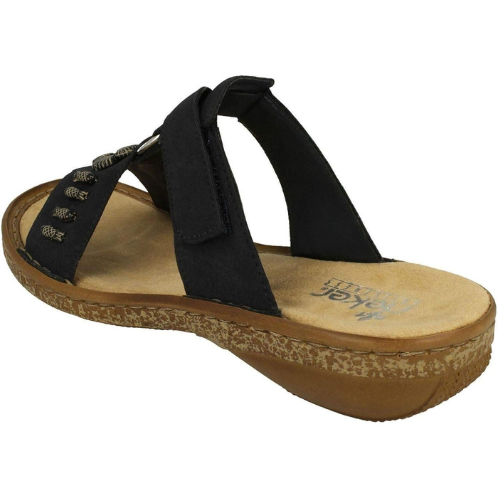 Пантолети Rieker 628M6 жіночі блакитні, розмір 41 EU, Slip-On