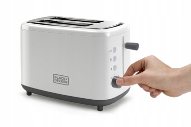 Тостер Black+Decker BXTO820E, білий, 820 Вт