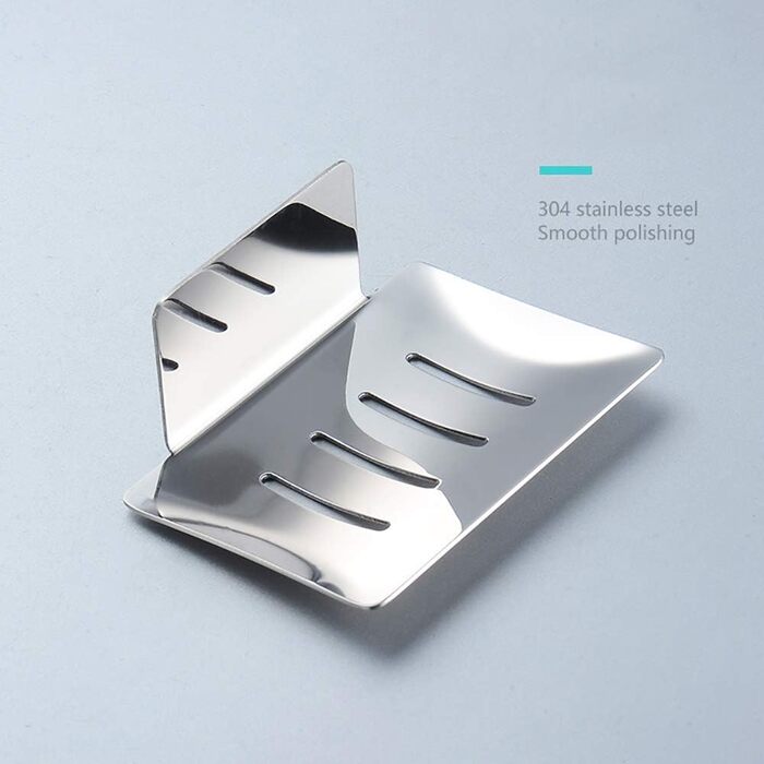 Тримач для мила Celbon SUS 304 з нержавіючої сталі, кріплення 3M, хромований, без свердління для ванної кімнати