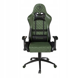 Ігрове крісло Cobra Draco CRF194 Green, штучна шкіра