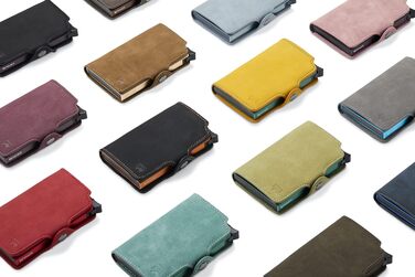 BEWMER Елегантне шкіряне картхолдер/портмоне з RFID-захистом | Для жінок та чоловіків | Колір: коричневий