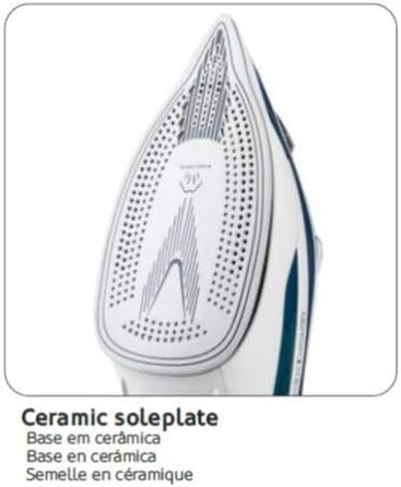 Праска HÆGER ULTRA STEAM 2800: керамічна підошва, захист від накипу та протікання, самоочищення, 2800 Вт