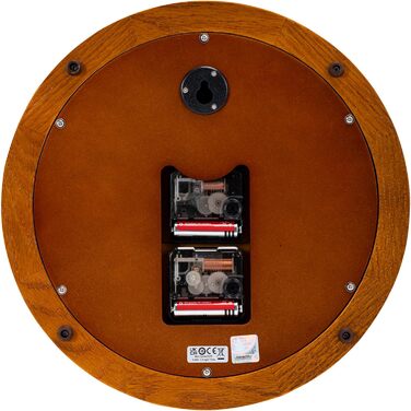 Seiko Wall Clock Brown Wood (Oak) Sweeping Second QXA432B