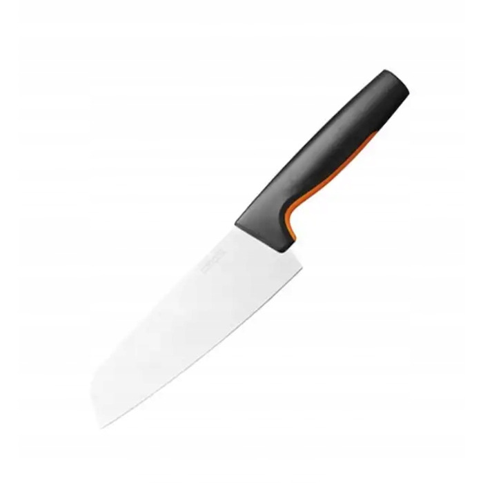 Набір ножів Fiskars Functional Form (5 предметів) у чорному підставці-блоці + точилка, 1057554