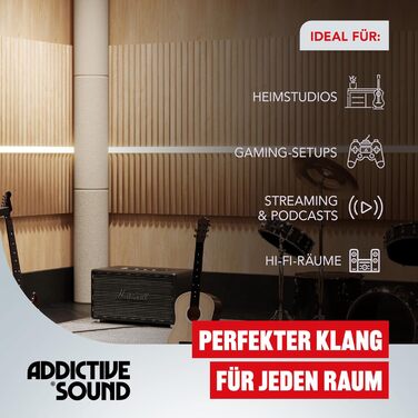 Бас-пастка Addictive Sound Bassfalle Rund Standard для студії, акустична панель зі спеціалізованої вовни (80-210 Гц), Apple, 98 см, Made in EU