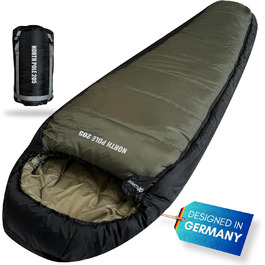 Сплячий мішок Northpole 205 RECHTS для туризму та кемпінгу -3°C до -21°C, 3-4 сезони, водонепроникна підкладка, YKK Zip, дорослий