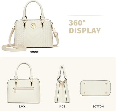 Сумка жіноча Miss Lulu середнього розміру через плече з рельєфним малюнком лічі, бежева (1-3) - для роботи, відпочинку, повсякденного використання