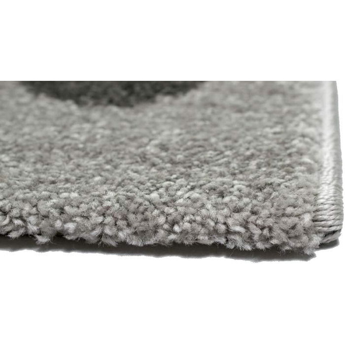 CARPETIA Children's Room Rug, Elephant, Dots, Bubbles, Grey, Blue, Size 200 x 290 cm