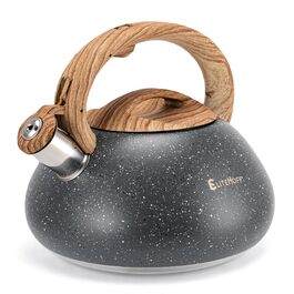 Чайник Induktion EliteHoff 3L з нержавіючої сталі з автоматичним свистком, сірий (E-5111)