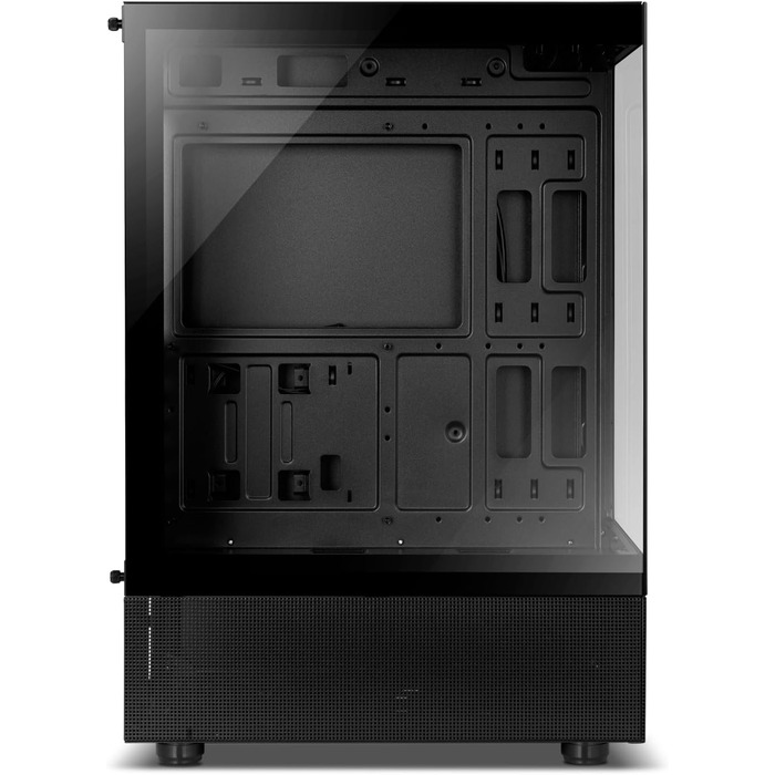 Корпус для ПК NOX Xtreme Products Hummer Vision Black – Mid-Tower ATX/Micro ATX з загартованим склом, підтримка 5 вентиляторів, USB 3.0