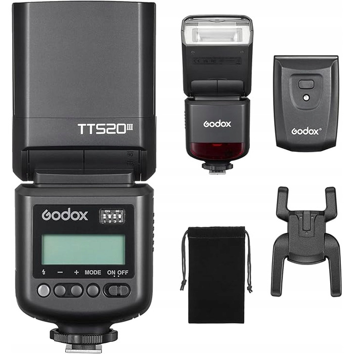 Похильна спалах-відбивач Godox TT520 III, GN33, 8 рівнів потужності, режими S1/S2