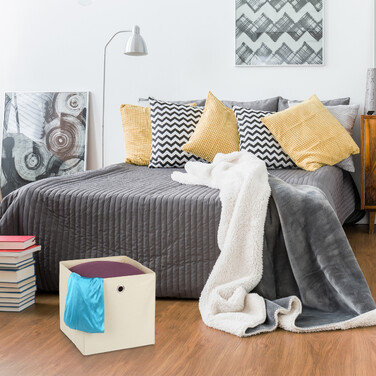 Relaxdays Fabric Storage Boxes - Set of 2