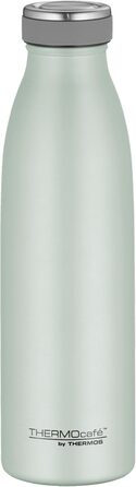 Термос THERMOcafé TC Bottle 0.75л з нержавіючої сталі, ізоляція, для школи, подорожей та офісу (Пастельно-м'ятний, 500 мл)