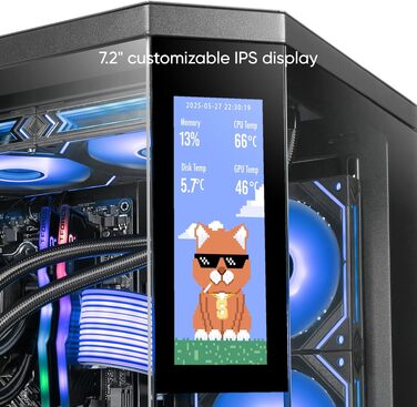 Ігровий корпус для ПК Mars Gaming MC-U3 ATX XL, 3 ARGB вентилятори 120мм, загартоване скло, чорний (MicroATX / Mini-ITX)