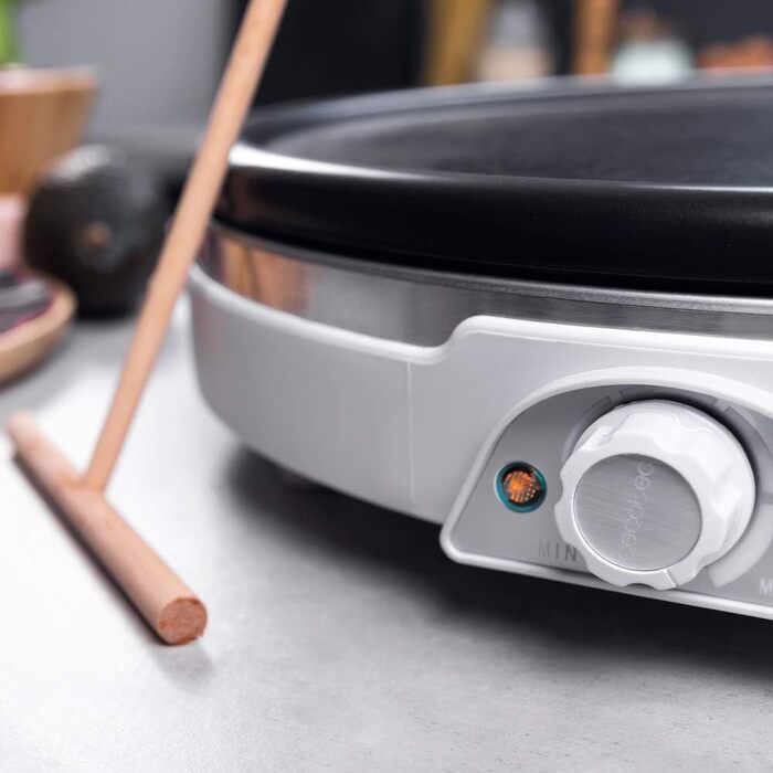 Електрична млинниця Cecotec Crepe Fun CrepeStone Twin 1200 Вт, антипригарна екоплита з реверсивною пластиною для млинців або 4 міні-млинців