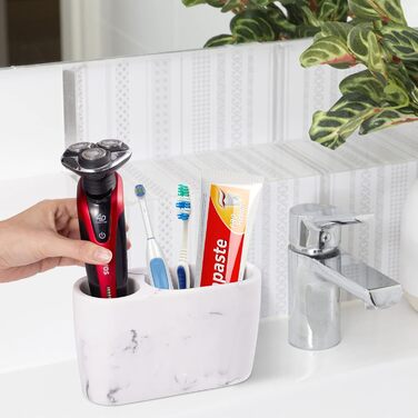 Bathroom toothbrush holder, toothpaste holder, stand, bathroom organizer for toothbrushes, makeup brush holder