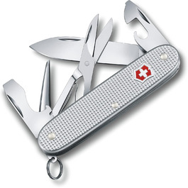 Victorinox Swiss Army Knife, Pioneer X, Multitool, Swiss Army Knife with 9 functions, blade, 3 mm screwdriver, bottle opener