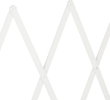 Захисне ворота для собак Relaxdays, розтягується до 130 см, висота 87,5-100 см, бамбук, біле XL