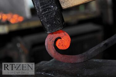 RTZEN - Décor Candle Snuffer with Long Handle, Black Wrought Iron Candle Snuffer, Easily Extinguish Any Candle in Dining Room, Kitchen, Bathroom or Spa, Handmade Authentic Unique Gift