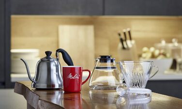 Melitta borosilicate glass carafe, robust and heat-resistant, 1 liter, 217632