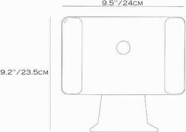 Магнітна підставка-тримач для Apple iPad Pro 12.9 (3-6 покоління) та iPad Air 13 (11 Pro M4/M5), срібляста
