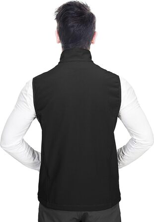 Чоловіча безрукавна куртка-софтшелл 33,000ft, чорна. Водонепроникна, з флісовою підкладкою.