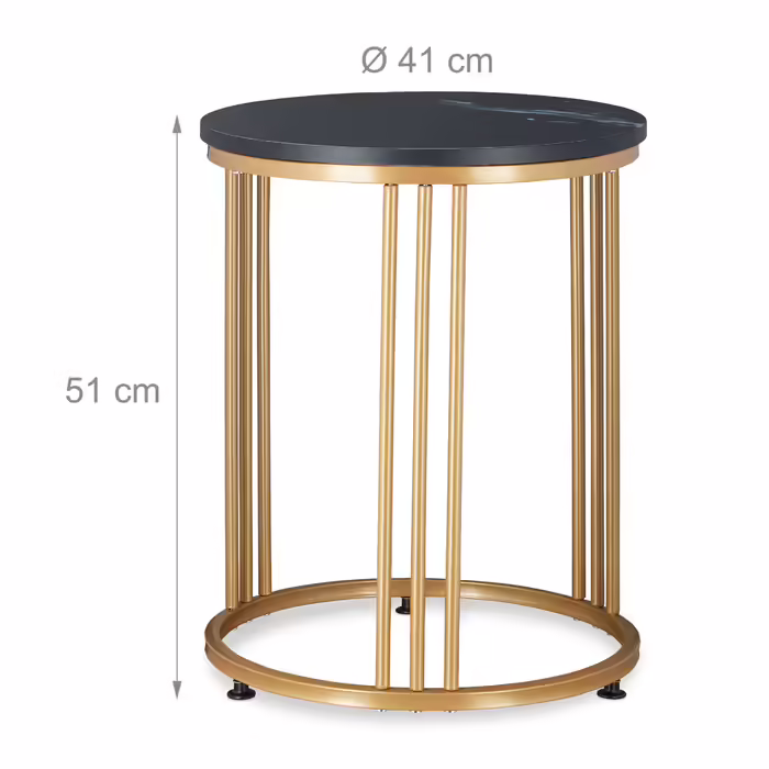 Relaxdays MARMO Side Table