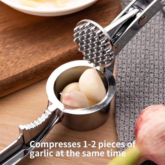 Пресс для часнику з очищувачем та щіткою, ручний, для кухні