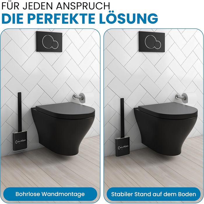 Силіконова щітка для унітазу - набір для ванної кімнати, настінне кріплення, гігієнічна, чорна, біла, сіра