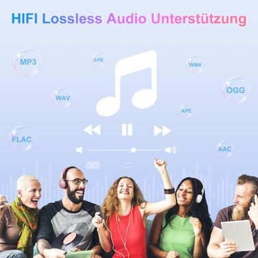 MP3 плеєр MECHEN на Android 9.0 з Wi-Fi та Bluetooth, 4-дюймовий сенсорний екран, підтримка Spotify, Amazon Music, Audible, Радіо, сірий